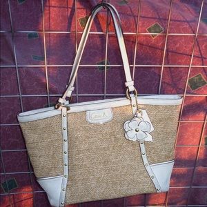 COACH - Natural Straw Beige Python Stamped